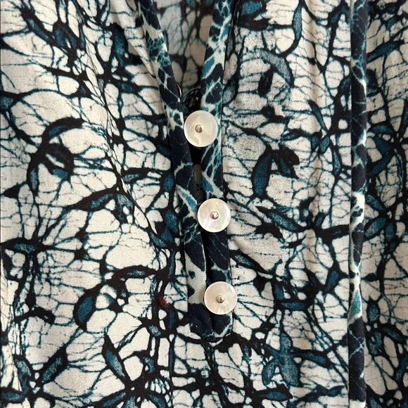 Veronica Beard Zee Batik Print Tiered Mini Dress size 4 - Picture 9 of 13